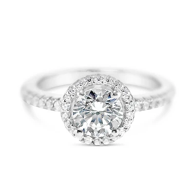 Sterling Silver Cubic Zirconia Round Ring 150246