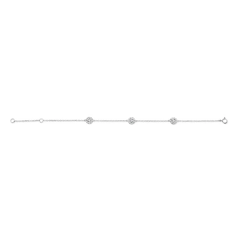 Sterling Silver Cubic Zirconia Bracelet 125354