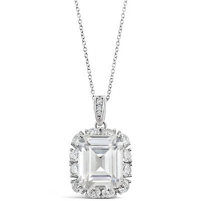 Sterling Silver Cubic Zirconia Necklace
