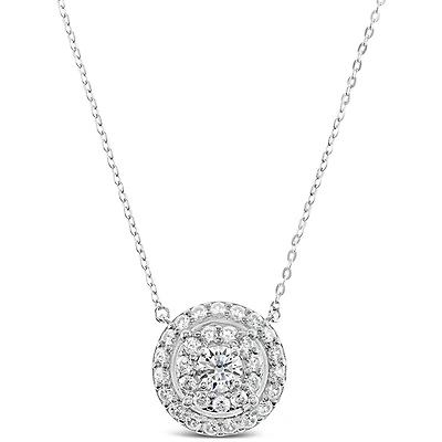 Sterling Silver Cubic Zirconia Necklace