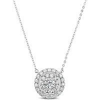 Sterling Silver Cubic Zirconia Necklace