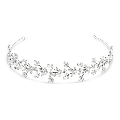 Bridal Silver Cubic Zirconia Headband 145822