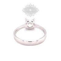 Sterling Silver Cubic Zirconia Solitaire Ring