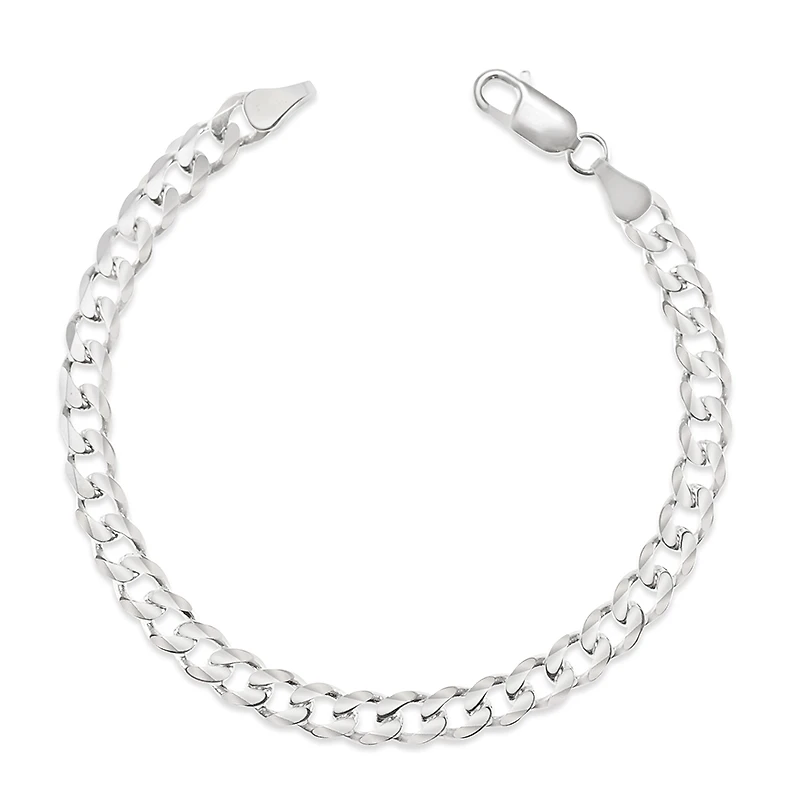 Sterling Silver 6mm Cuban Link 7.5" Bracelet 142970