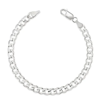 Sterling Silver 6mm Cuban Link 7.5" Bracelet 142970