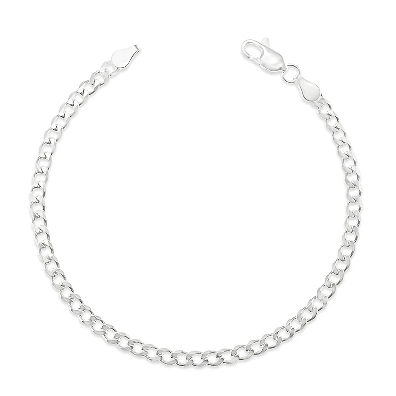 Sterling Silver 3.5mm Cuban Link 7.5" Bracelet 142963