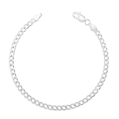 Sterling Silver 3.5mm Cuban Link 7.5" Bracelet 142963