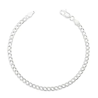 Sterling Silver 3.5mm Cuban Link 7.5" Bracelet 142963