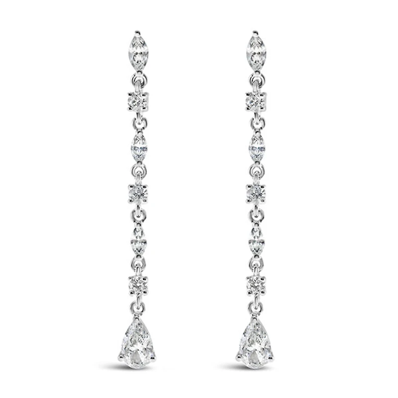 Sterling Silver Cubic Zirconia Earrings 145741