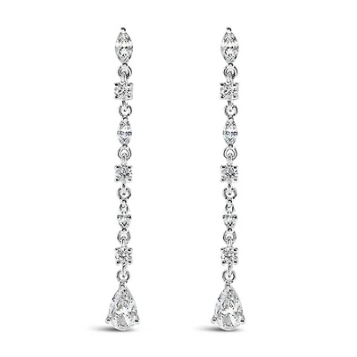 Sterling Silver Cubic Zirconia Earrings 145741