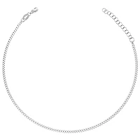 Sterling Silver Cuban Link Anklet 145116