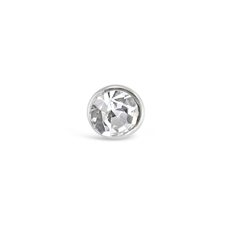 Sterling Silver Crystal 1.5mm Ball End Nose Stud 142908