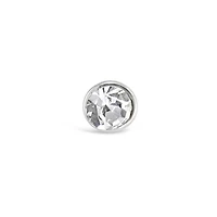 Sterling Silver Crystal 1.5mm Ball End Nose Stud 142908