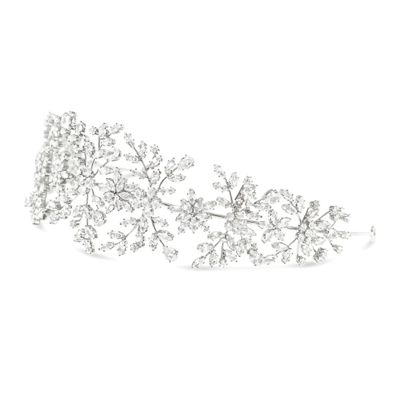 Bridal Silver Cubic Zirconia Headband