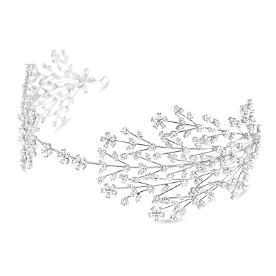 Bridal Silver Cubic Zirconia Headband