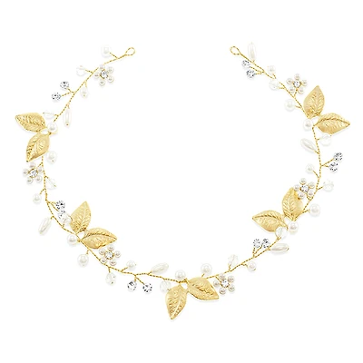 Bridal Leaf Wire Gold Hair Vine 152420