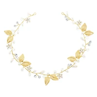 Bridal Leaf Wire Gold Hair Vine 152420