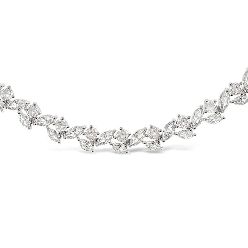 Bridal Silver Cubic Zirconia Bracelet 142899