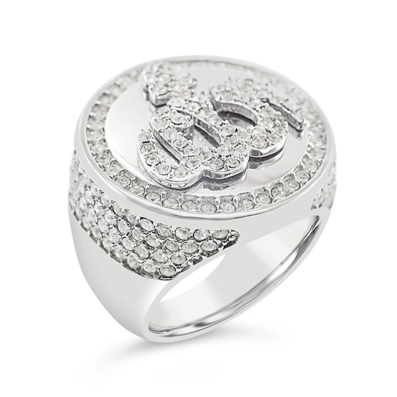 Men's Stainless Steel Cubic Zirconia Ring 143022S