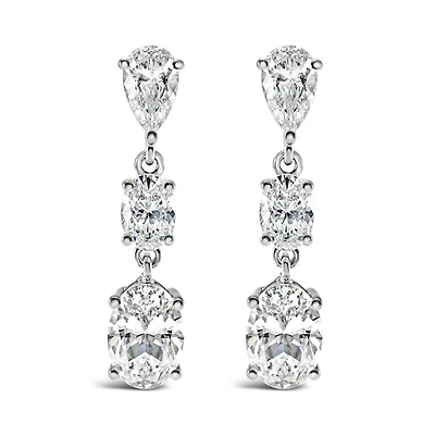 Sterling Silver Cubic Zirconia Earrings 145744