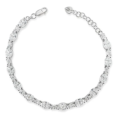 Sterling Silver Cubic Zirconia Tennis Bracelet 144940