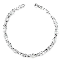 Sterling Silver Cubic Zirconia Tennis Bracelet 144940