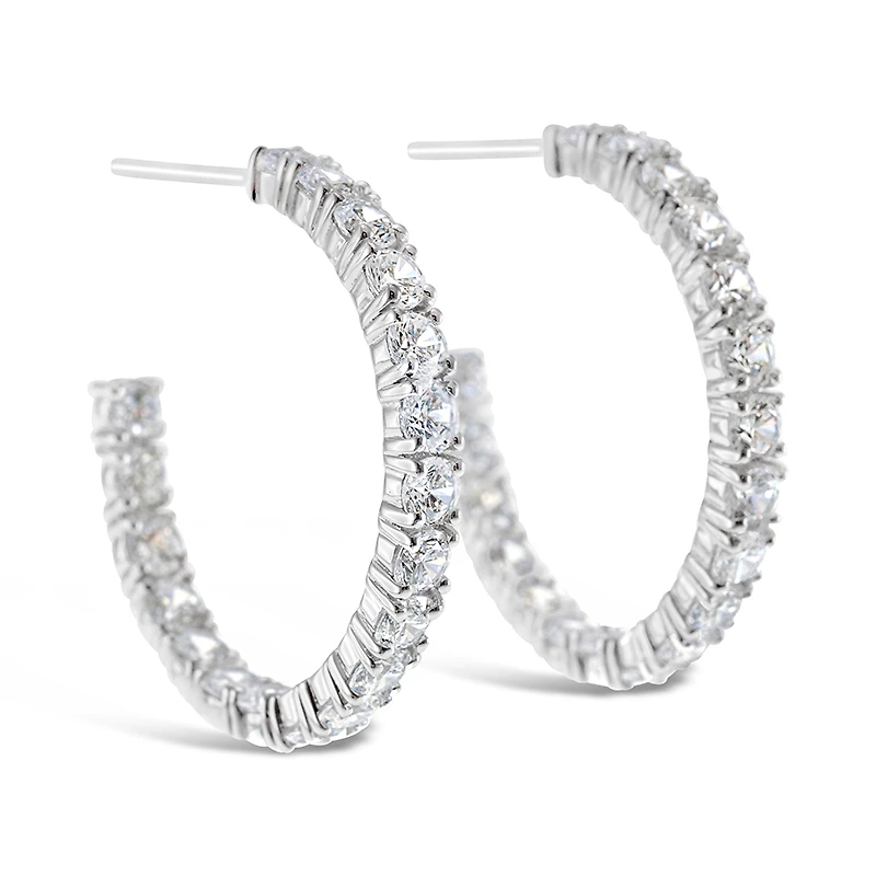 Sterling Silver Cubic Zirconia Earrings