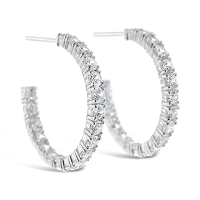 Sterling Silver Cubic Zirconia Earrings