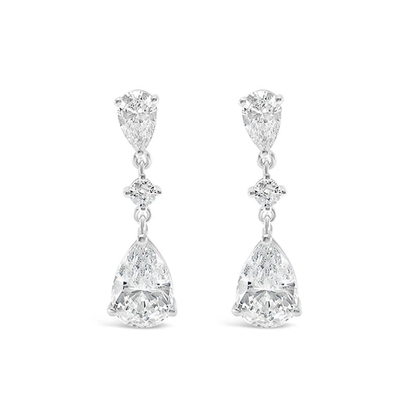Sterling Silver Cubic Zirconia Earrings 151260