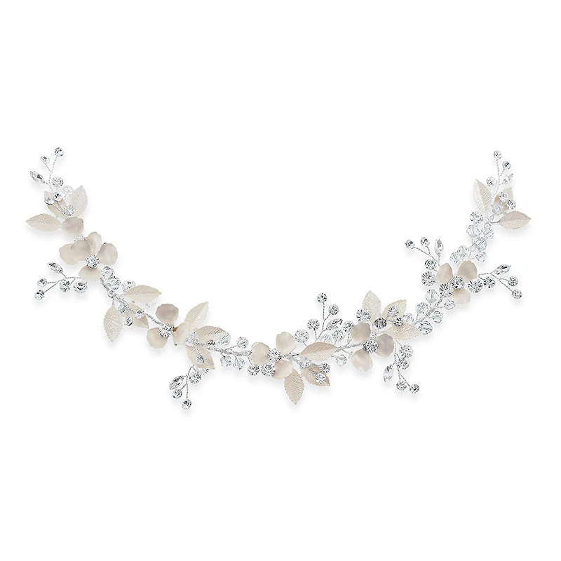 Bridal Silver leaf Hair Vine 142064