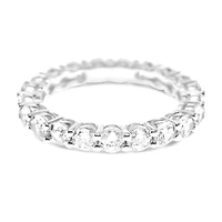 Sterling Silver 3mm Cubic Zirconia Eternity Ring 144168