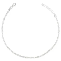 Sterling Silver 1.5mm Singapore Anklet 149384
