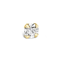Gold Plated Sterling Silver Crystal 2mm Straight Nose Stud 136703