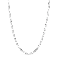 Sterling Silver 4.5mm Cuban Link 20" Chain Necklace 142105