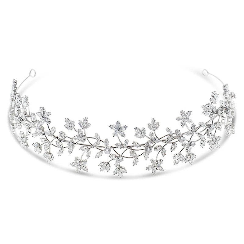 Bridal Silver Cubic Zirconia Headband