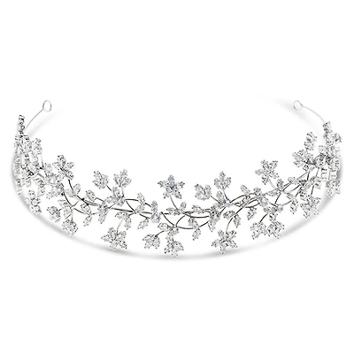 Bridal Silver Cubic Zirconia Headband