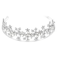 Bridal Silver Cubic Zirconia Headband