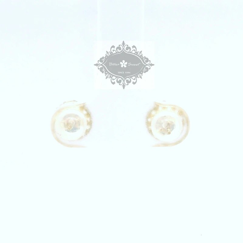10k Yellow Gold Cubic Zirconia Studs Earrings