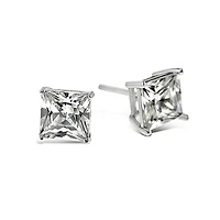 Sterling Silver Cubic Zirconia Square 2mm Studs 9001471