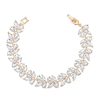 Bridal Cubic Zirconia Rosegold Bracelet