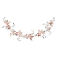 Bridal Rosegold Leaf Hair Vine 142066