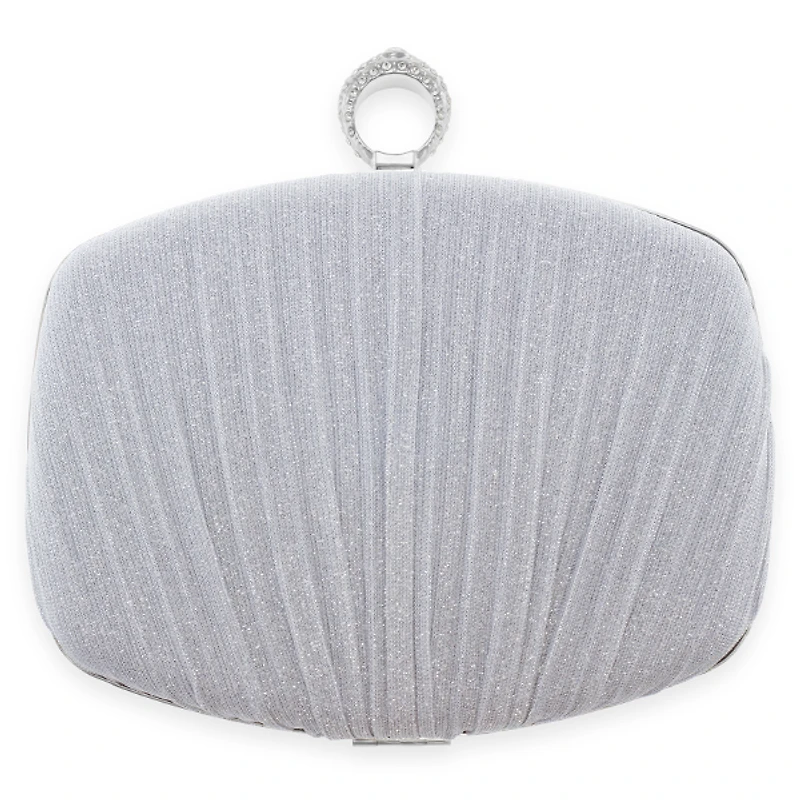 Fabric Silver Handbag Clutch 148913