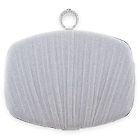 Fabric Silver Handbag Clutch 148913