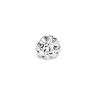 Sterling Silver Crystal 2mm Straight Nose Stud 136702