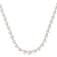 Bridal Rosegold Cubic Zirconia Necklace 149234