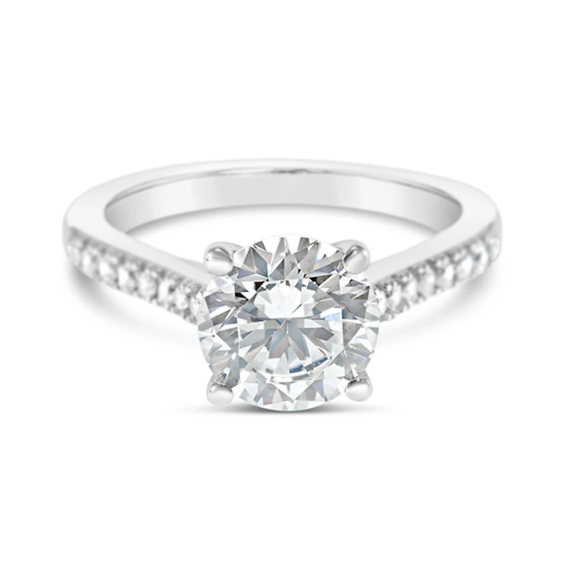 Sterling Silver Round Cubic Zirconia Ring 147711