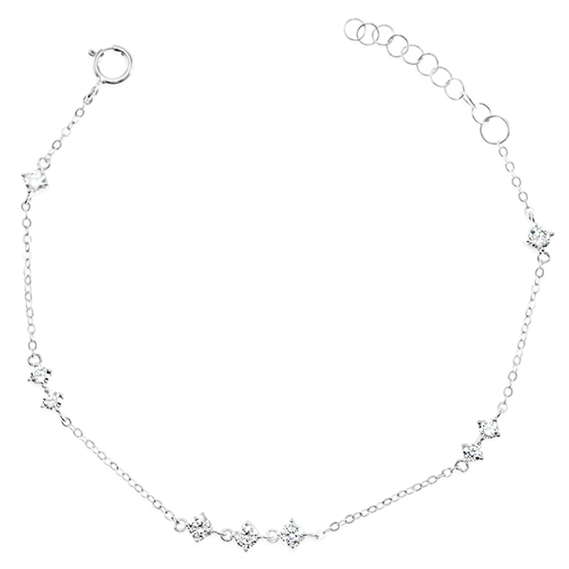 Sterling Silver Cubic Zirconia Bracelet 152238