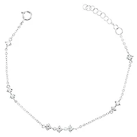 Sterling Silver Cubic Zirconia Bracelet 152238