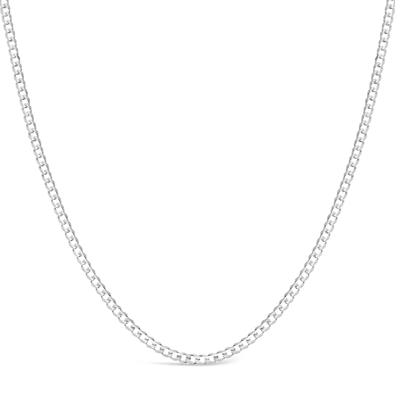 Sterling Silver 3.8mm Cuban Link 24" Chain Necklace 142103