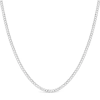 Sterling Silver 3.8mm Cuban Link 24" Chain Necklace 142103